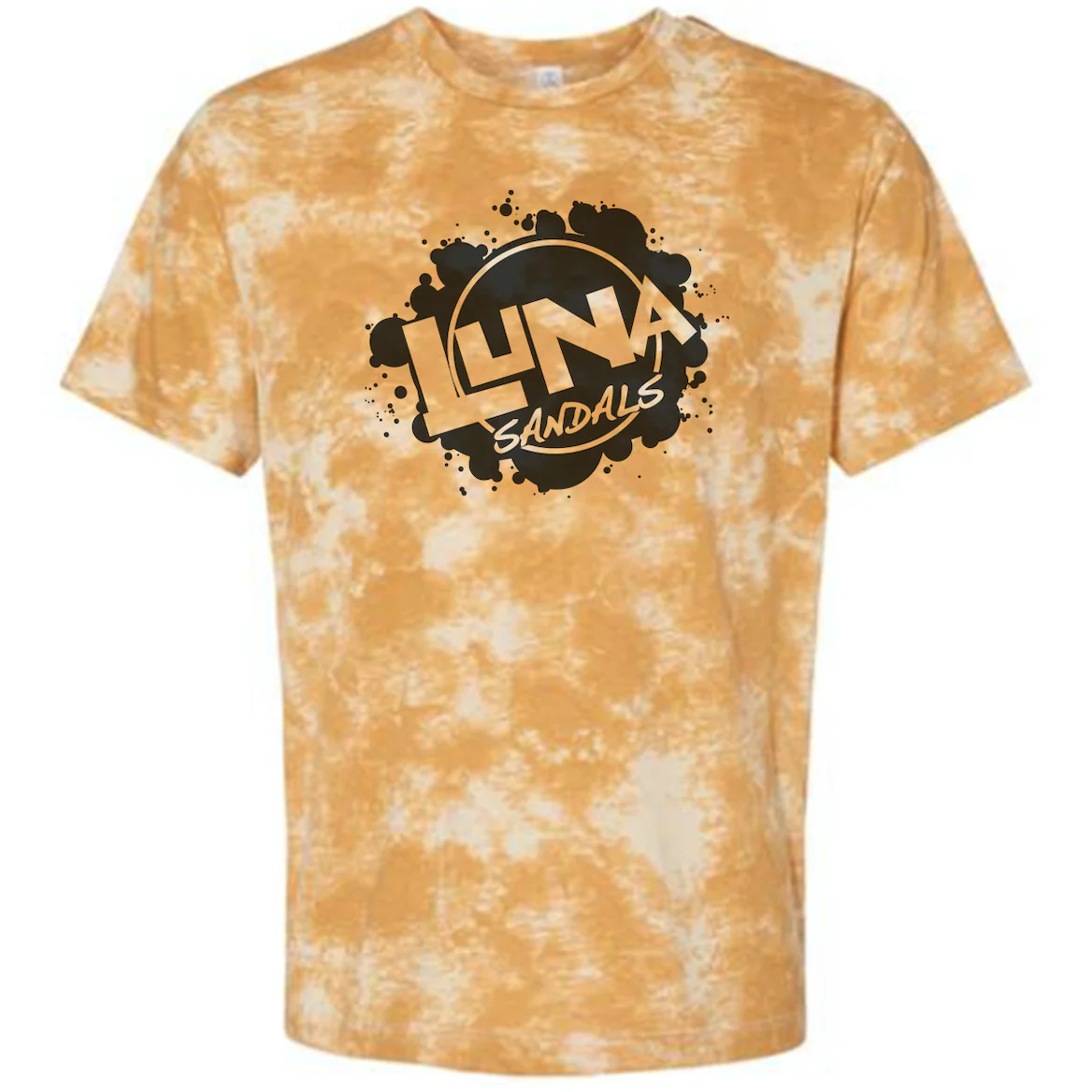 "RUN FREE" LUNA SPLASH TIE-DYE TEE T-SHIRT - Image 3