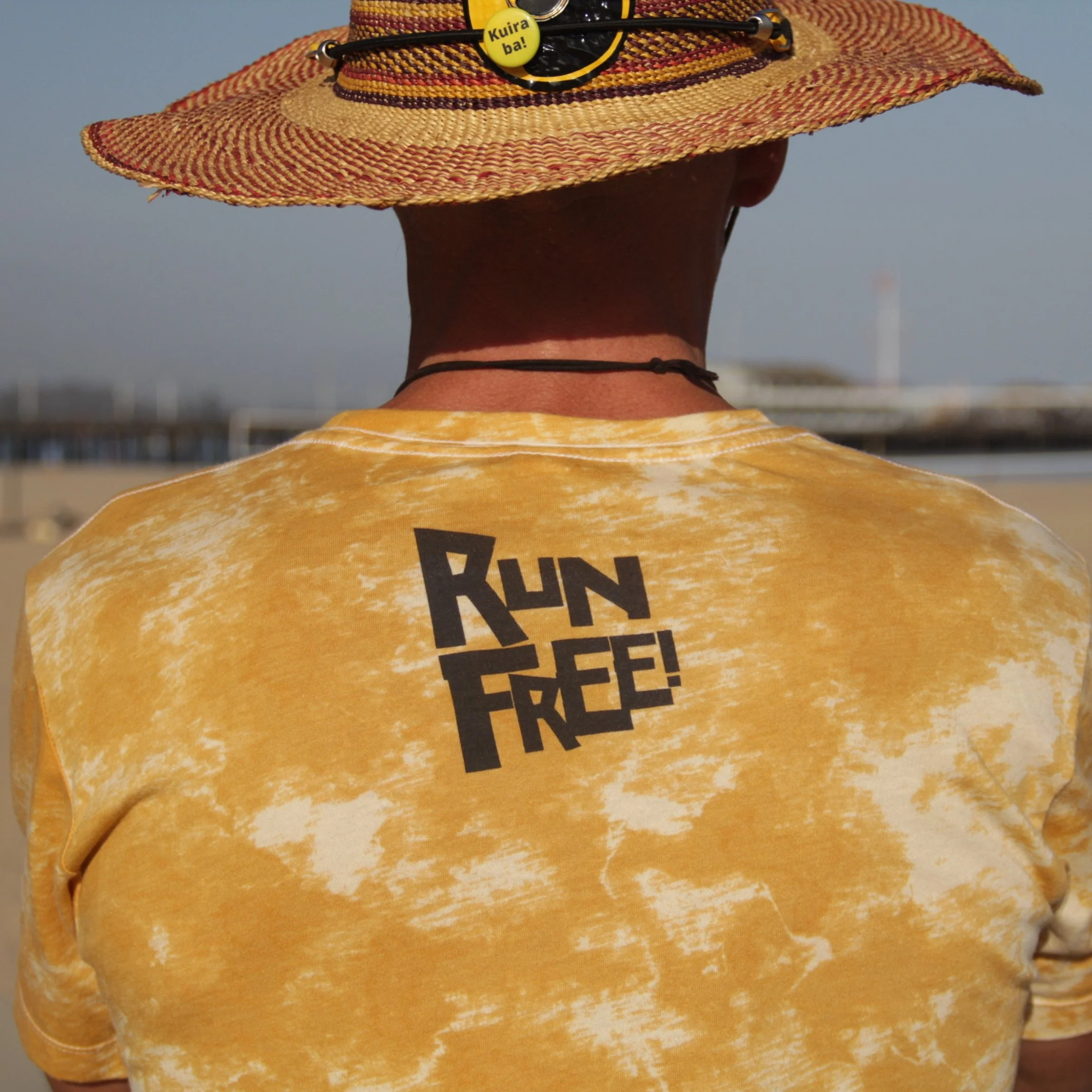 "RUN FREE" LUNA SPLASH TIE-DYE TEE T-SHIRT - Image 8