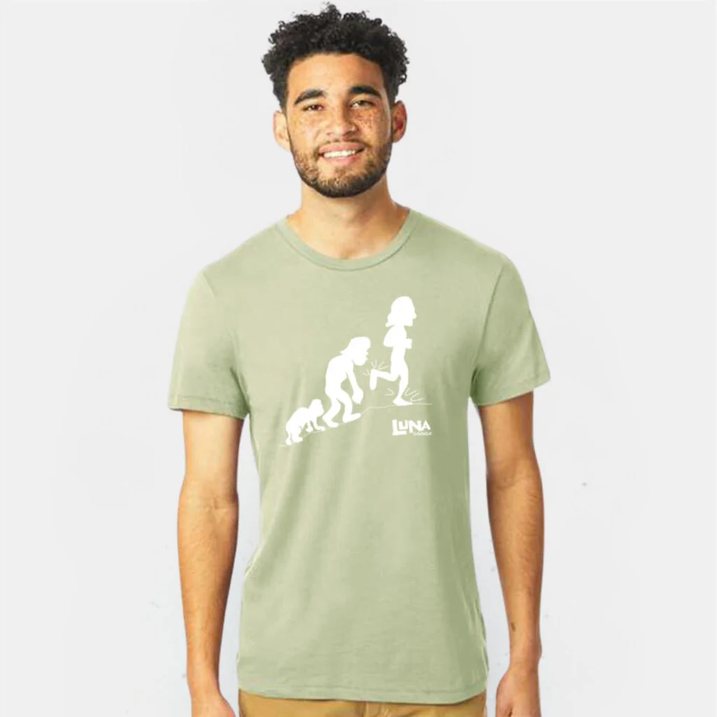 EVOLUTION MAN "RUN LIKE A HUMAN" ORGANIC COTTON SHIRT - Image 4