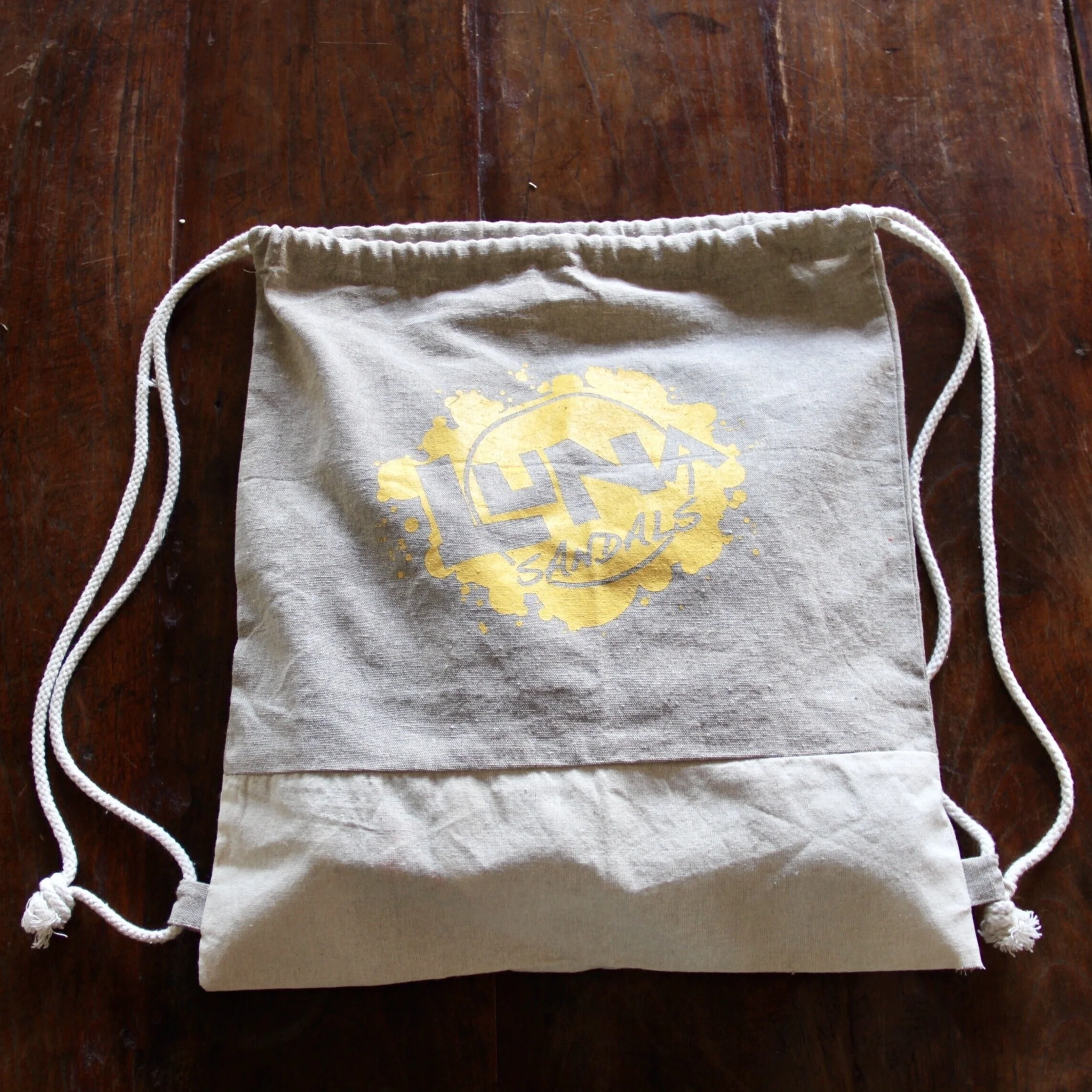LUNA "Splash" Recycled Cotton Drawstring Backpack - Image 3