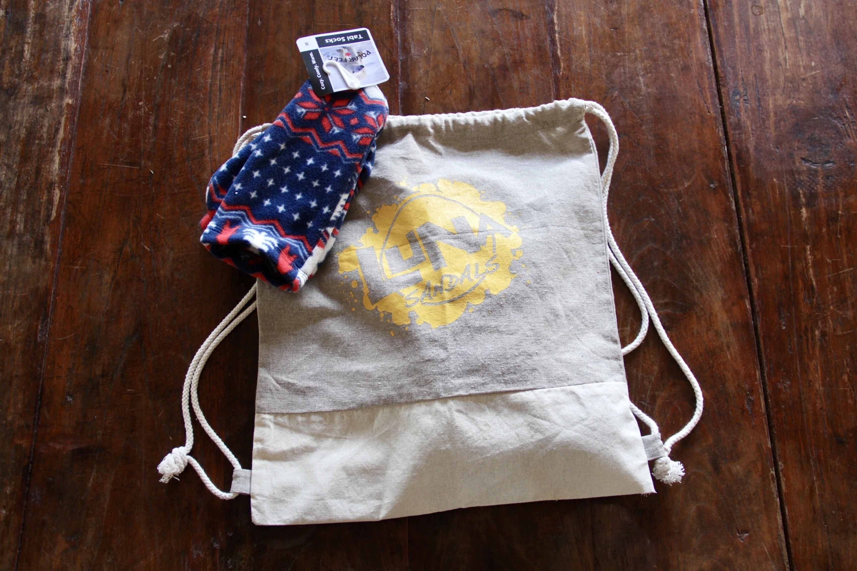 LUNA "Splash" Recycled Cotton Drawstring Backpack - Image 4