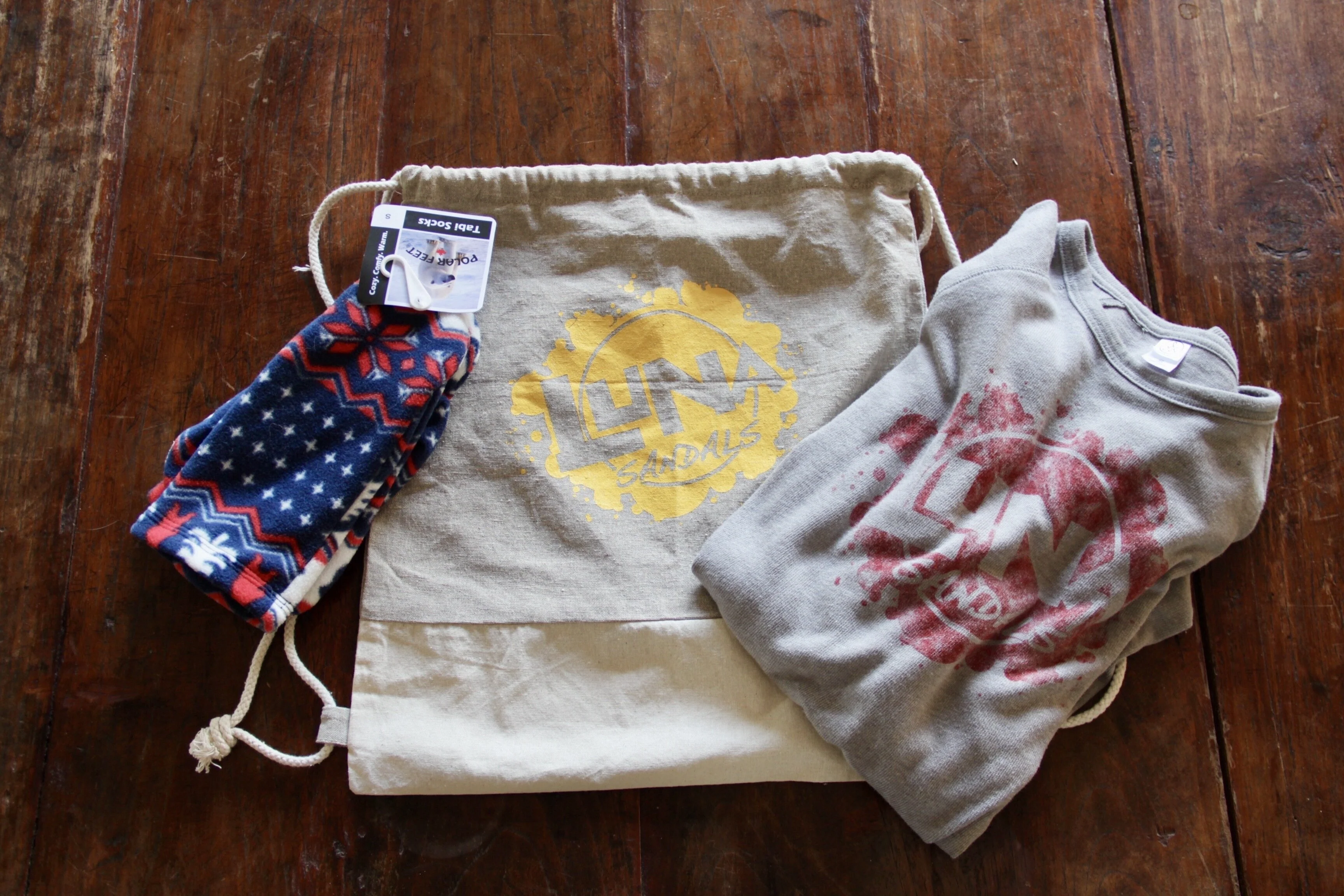 LUNA "Splash" Recycled Cotton Drawstring Backpack - Image 5